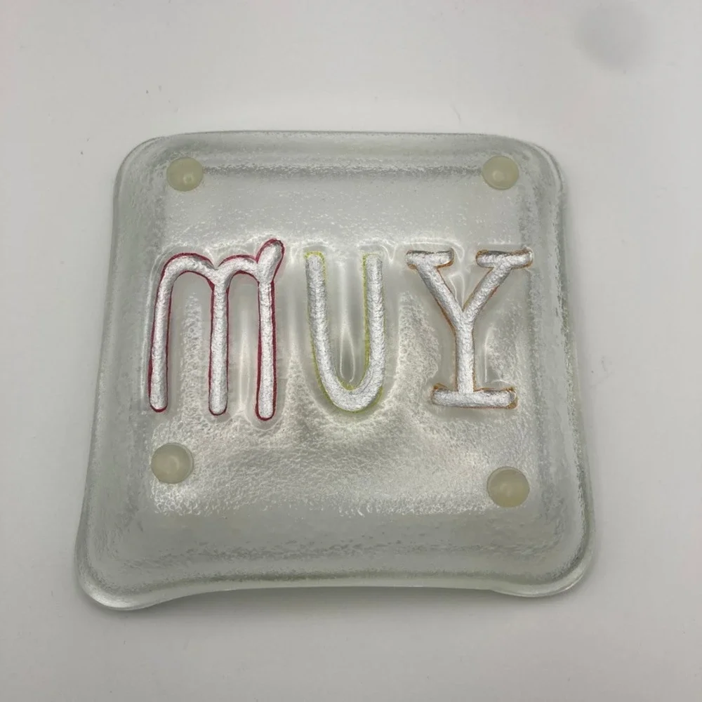 Lori Seibert for Silvestri Fusion Small 4x4‎ Glass Plate 